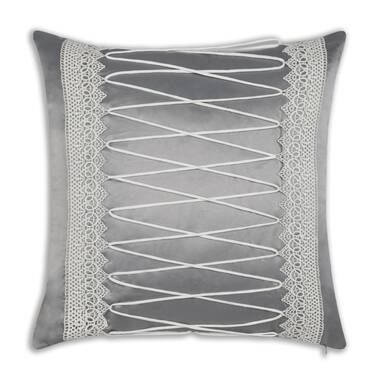 Marina Bargouti Marina Appliqued Satin Throw Pillow Wayfair